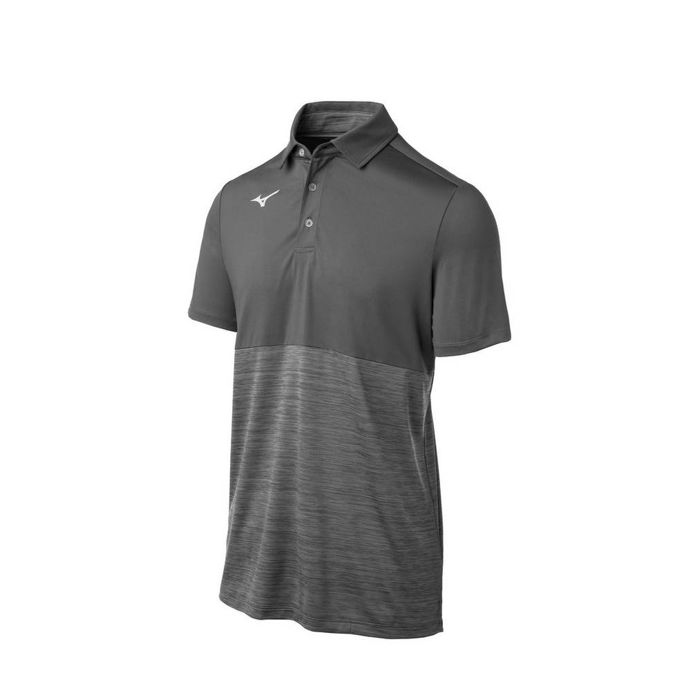 Polo Mizuno Alpha Hombre Gris Ofertas YVFZ-83512